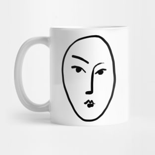 Matisse Line art Face #1 Mug